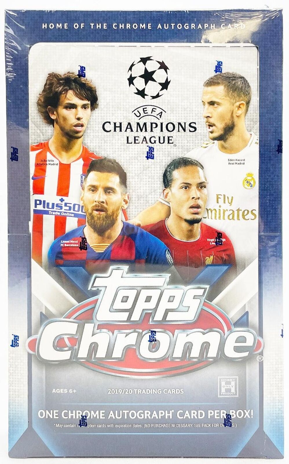 2019-20 Topps Chrome UEFA Champions League Soccer Hobby Box - 2019
